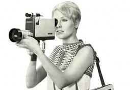 woman making video