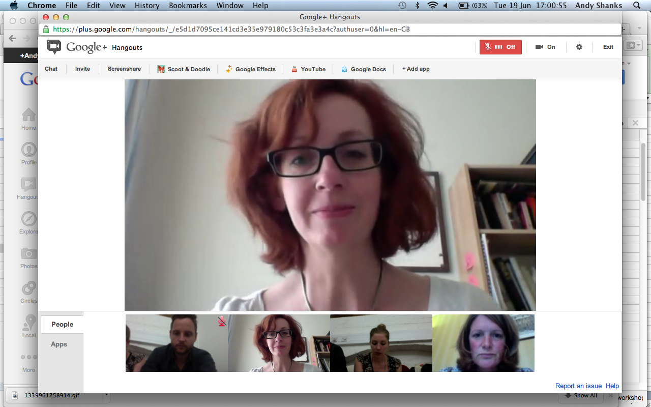 Google hangout screenshot
