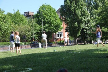 kids playing in park