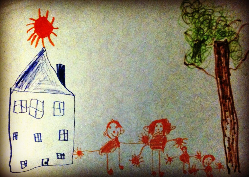 Children's fridge art