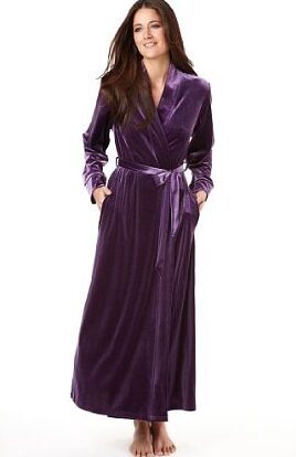 Screen Shot 2012-12-07 at 9.08.18 AM Velour shawl collar dressing gown