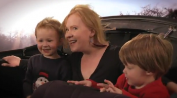 family singing in car for #Toyota12daysXmas