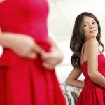 red dress
