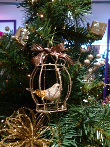 tesco birdcage tree decoration