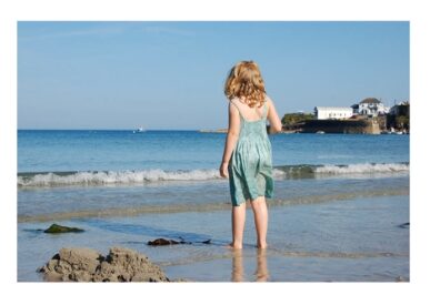 girl by ocean
