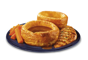 Large yorkshire pudding dinner