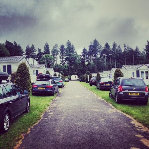 The Domaine des Ormes campsite is huge! There are rows and rows of mobile homes and tents. Many visitors are from the UK.