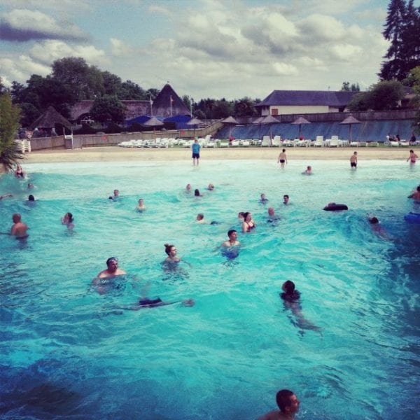 This outdoor wave pool was a favourite with the girls. It has 1 metre swells to roll and ride!