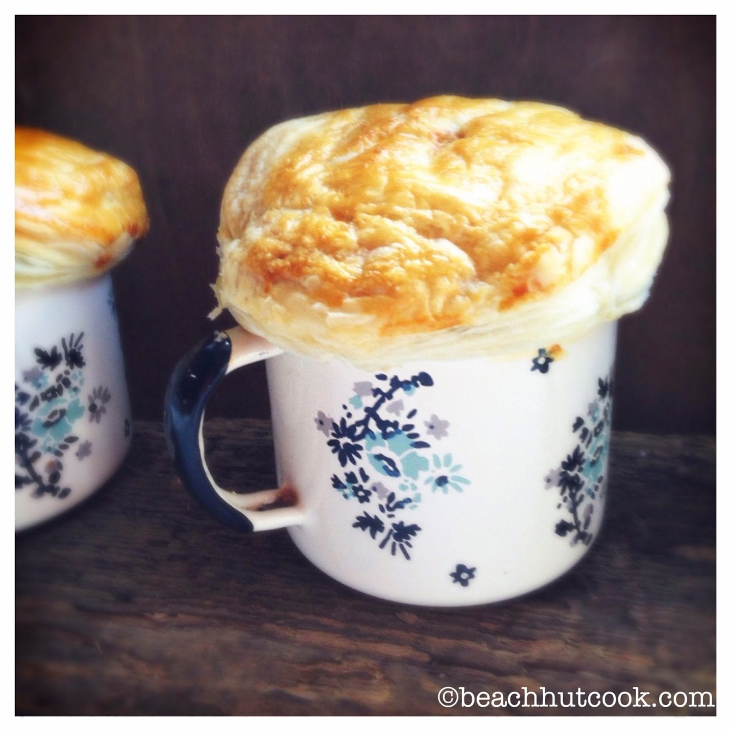 beef pie in a mug