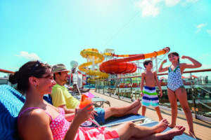 Family on Carnival Cruise, Twitter party