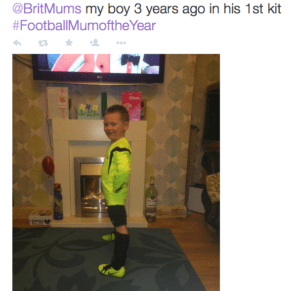 Vicky Varley Football Mum of the Year