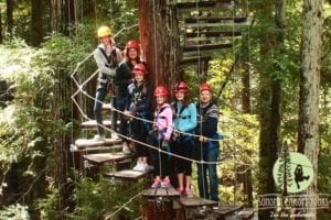 A Modern Mother family on zipwire
