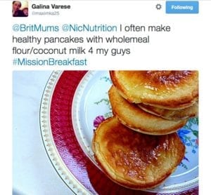 Galina Varese tweet #MissionBreakfast