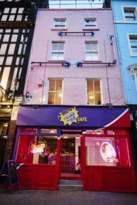 Sneak preview: Too goo-d to be true, the doors open at the Cadbury Creme Egg Caf&eacute; launch in Soho yesterday. Photo credit: Suzanne Baum