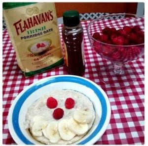 smiley face porridge by @AnneDazell1