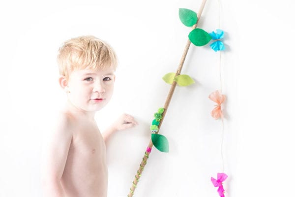 Fishing Pole Garden Craft