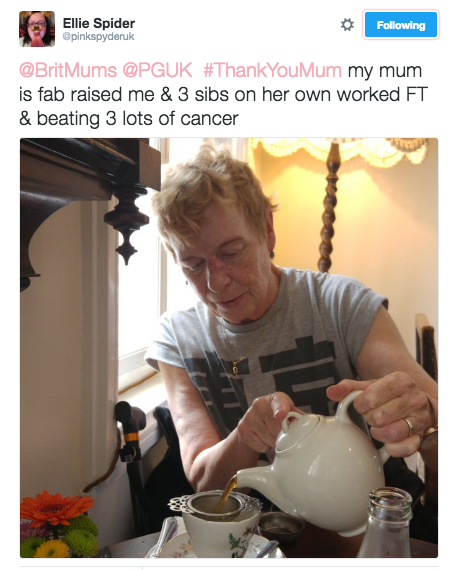 tweet about strong mum