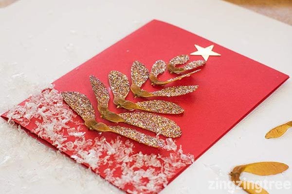 how-to-make-a-sycamore-seed-christmas-tree-card
