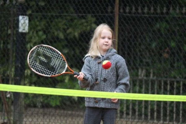 girl playing tennis Tired Mummy of Two