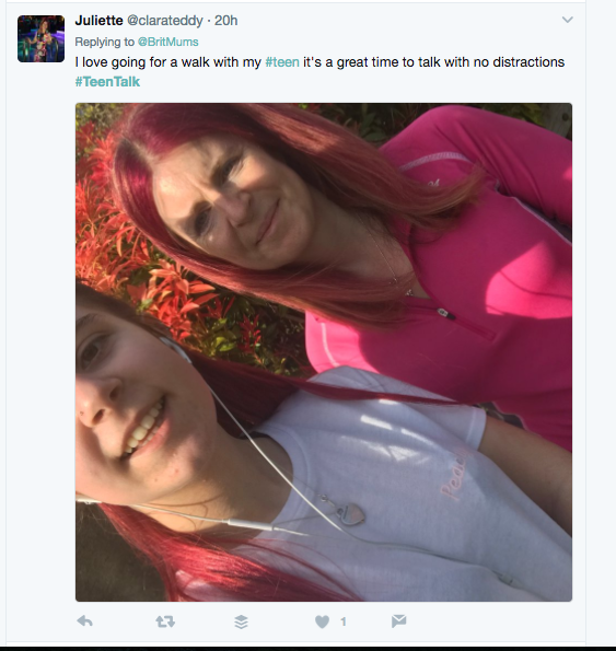 tweet on Teentalk