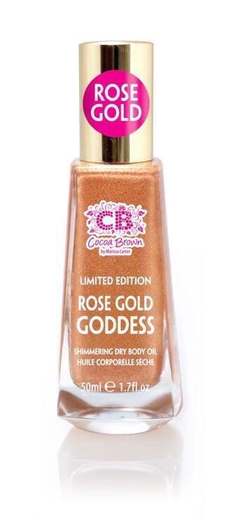 Cocoa Brown by Marisaa Carter Rose Gold Goddess Shimmering Dry Body Oil &pound;12.99