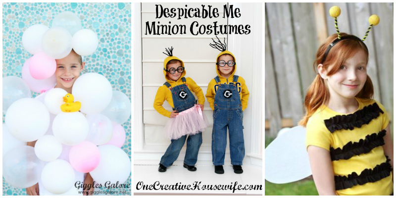 detail of kids' easy Halloween costumes