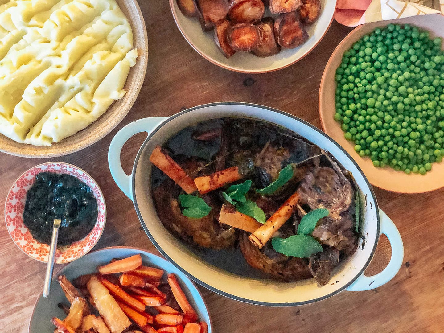 easy minted slow cooker lamb shank