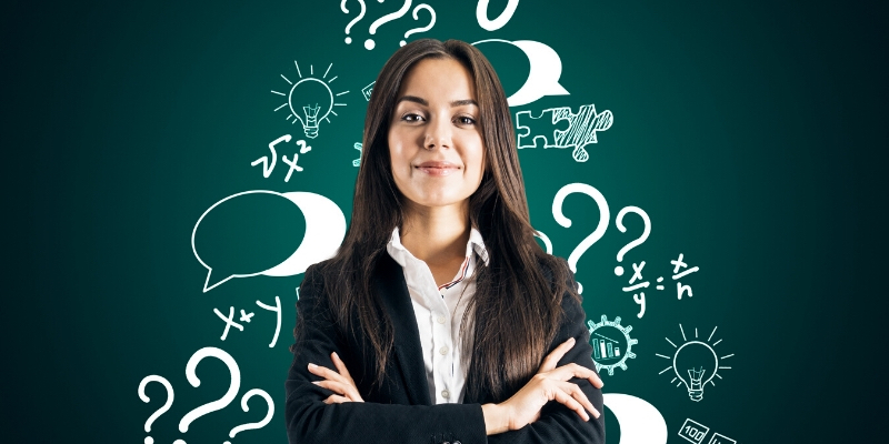 young woman marketer