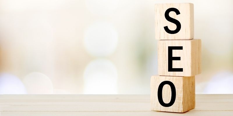 SEO written on blocks for mini masterclass