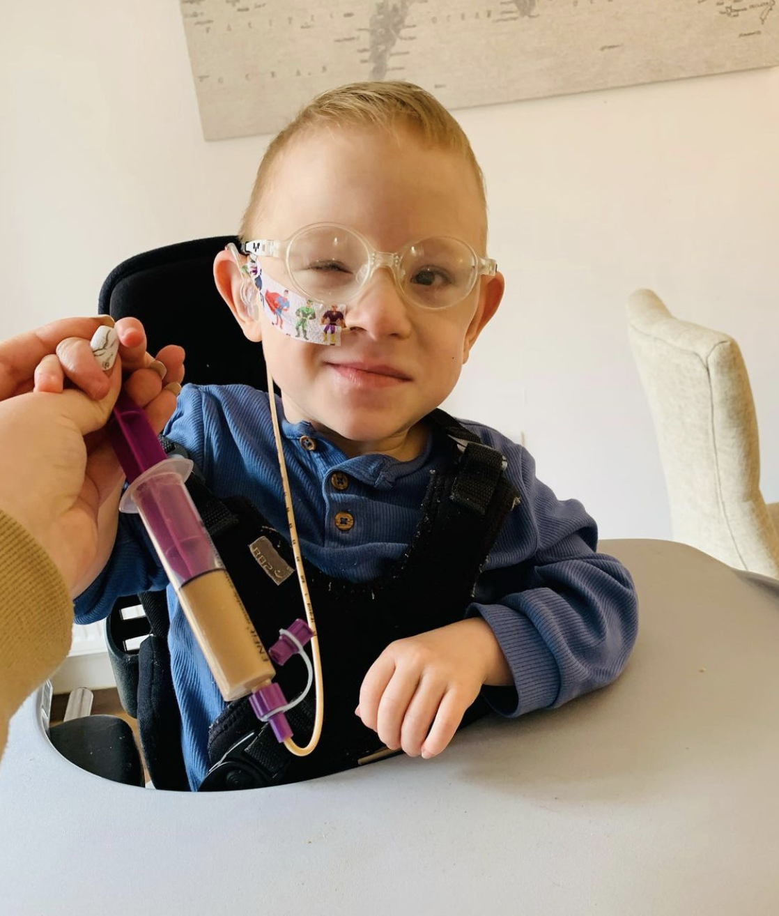George's Journeyy tube feeding journey on Instagram