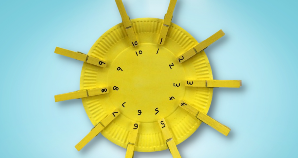 Paper Plate Motor Skills Sun Summer craft