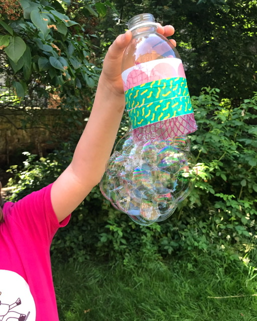 Giant homemade bubble blower