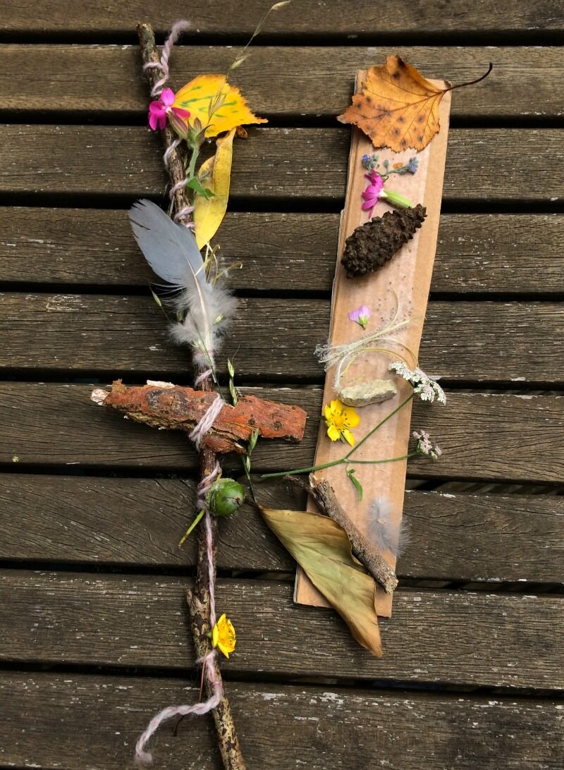 Fun Summer crafts for travel Journey sticks