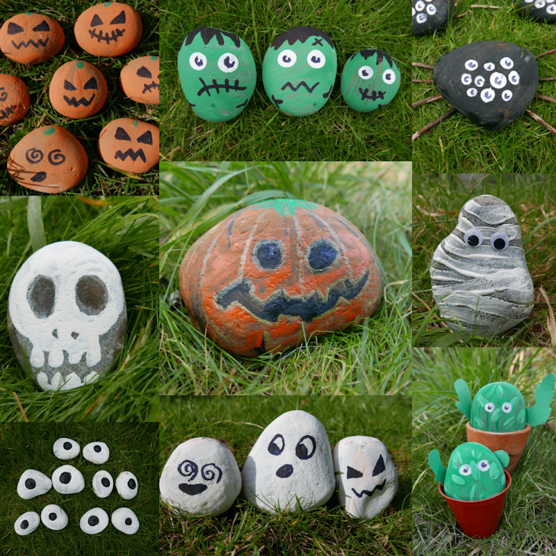 Halloween Rock painting