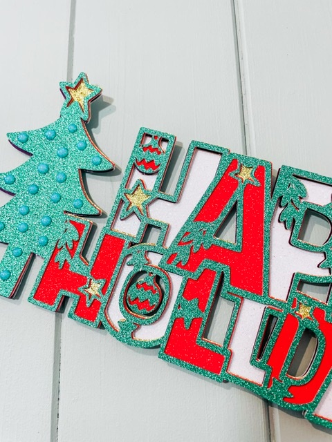 Free Happy Holidays SVG For Cricut And Glowforge